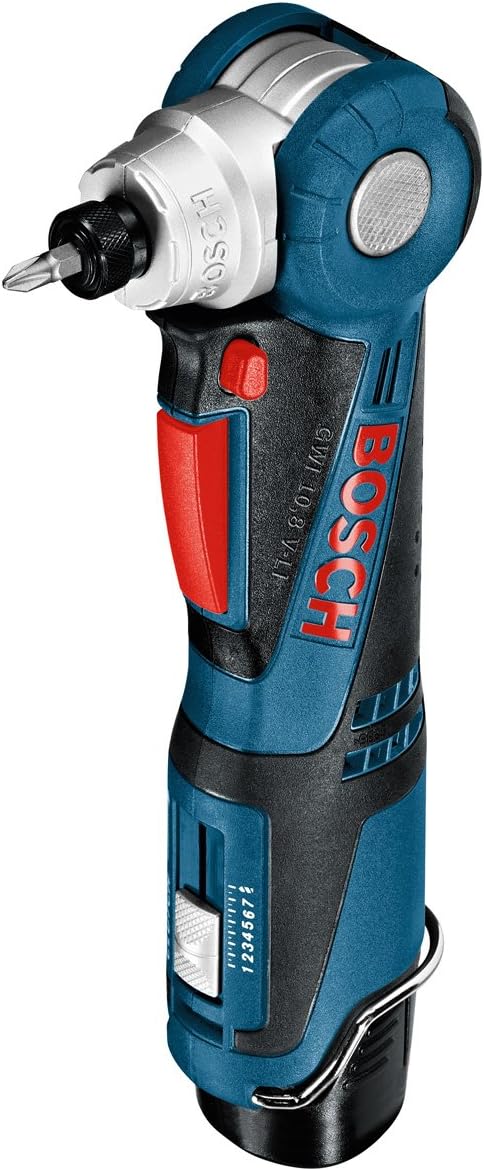 Bosch Professional GWI 12V-5 Cordless Angle Driver with Two 12 V 2.0 Ah Lithium-Ion Batteries - L-Boxx