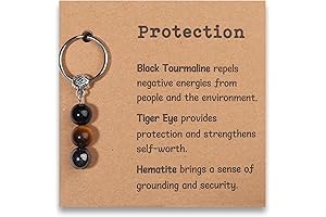 Natural Crystal Keychains for Women: Healing Stones for Anxiety Relief and New Beginnings