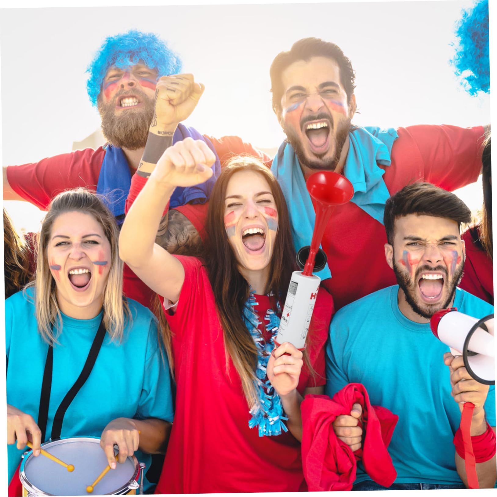 Toyvian 4stücke Hand-lufthorn Lautes Cheer Horn Für Sportveranstaltungen Manuelles Air Horn Für Fußballpartys Leicht Und Benutzerfreundlich Bunte Farben