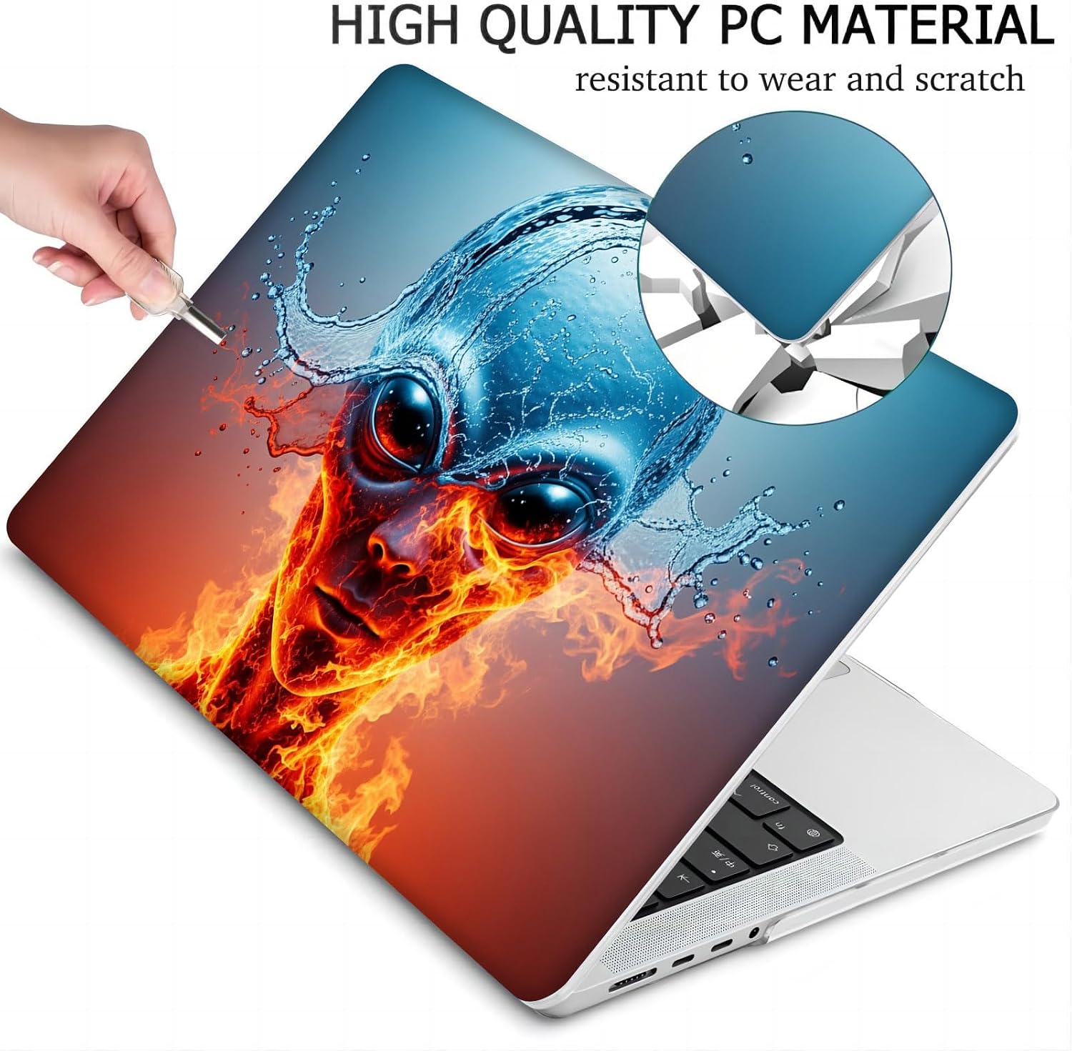Compatible with MacBook Neo 13-inch, Hard Shell Case with Keyboard Cover and Screen Protector (A3404 A18 Pro chip, 2026 Release) - Aliens MC22408