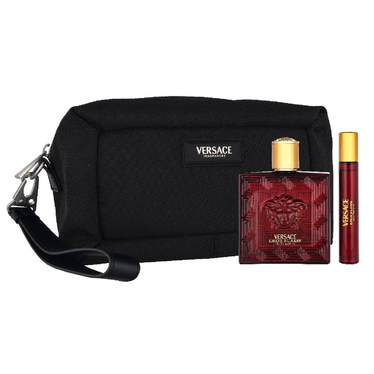 Versace Eros Flame Coffret cadeau Eau de parfum 100 ml Eau de parfum 100 ml Vaporisateur de voyage et trousse de toilette