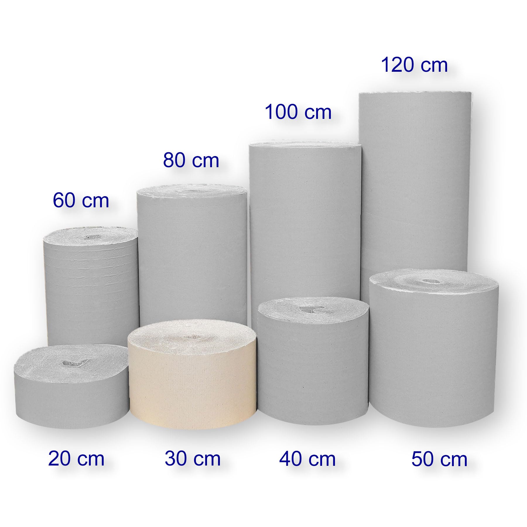 1 Rolle Rollenwellpappe | Breite: 30cm | Länge: 70m | ausgezeichnete Polsterwirkung | Verpackung, Schutz, Ausfüllen von empfindlichen Waren | wiederverwendbar | umweltfreundlich | recyclebar