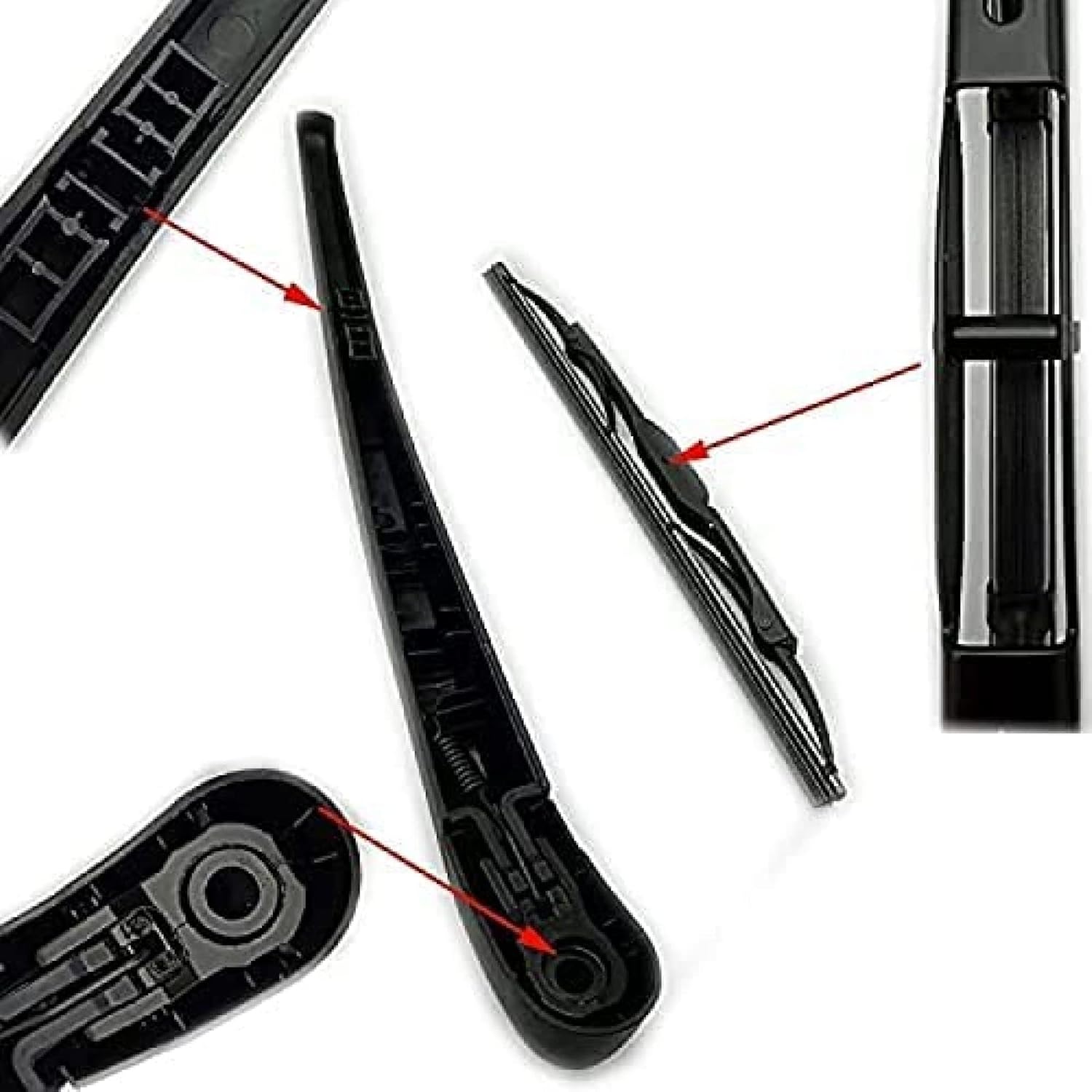 Car Rear Windshield Wiper Kit for Hyundai Tucson Hatchback 2004 2005 2006 2007 2008 2009 2010 Rear Wiper Washer