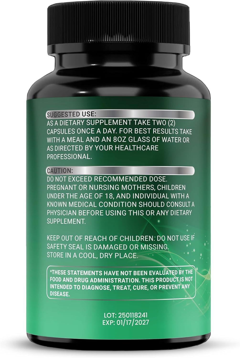 Organic Sea Moss Capsules (150 Count) – Supply with Black Seed Oil, Ashwagandha, Ginger, Burdock Root, Bladderwrack & Turmeric – Supports Daily Vitality for Men & Women - Image 3