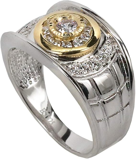 Amazon ソリッド925スターリングシルバー メンズリング アイスメンズピンキーリング サイズ7 13 Icyヒップホップリング リング 通販