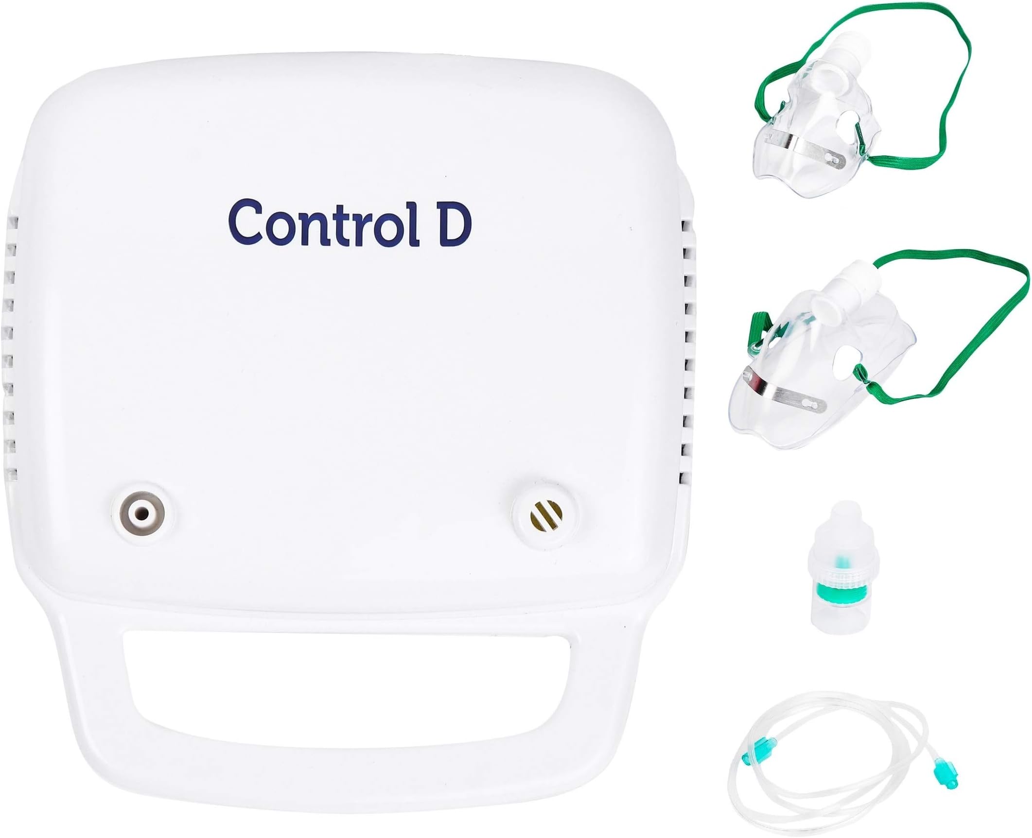 Control D White Compressor Complete Kit Nebulizer with Child and Adult Mask Kit