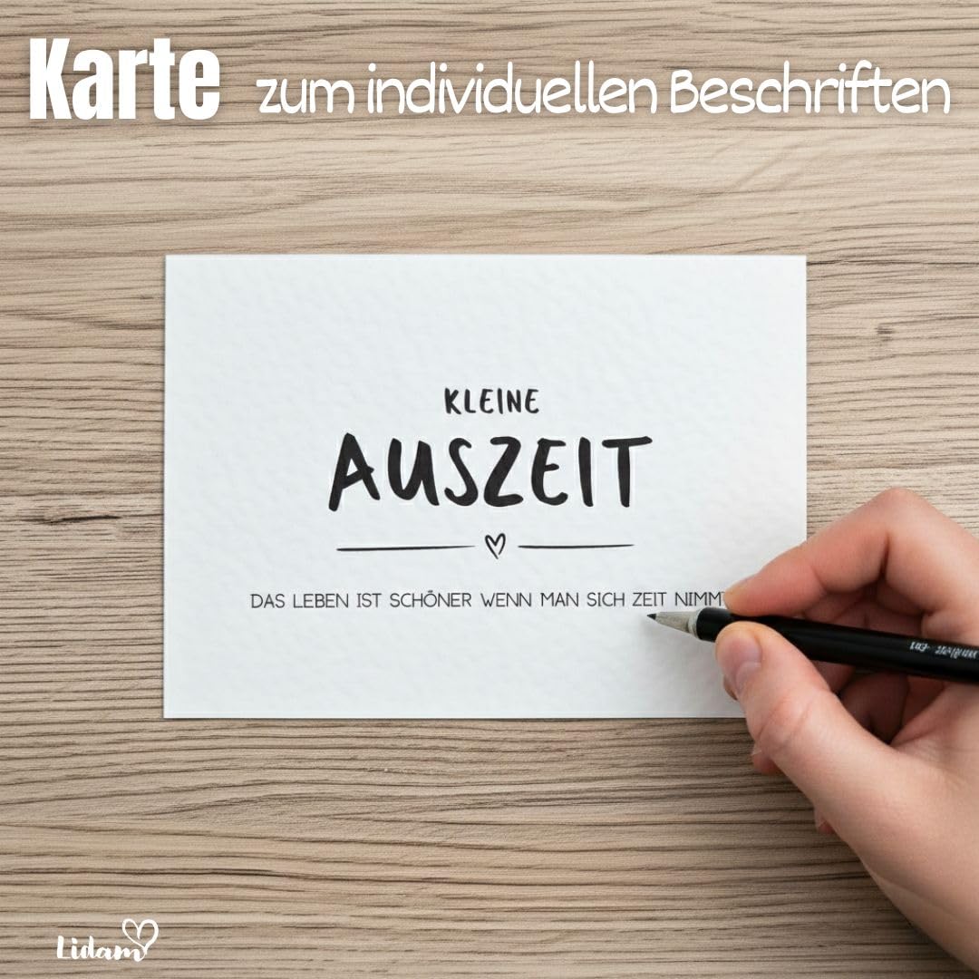 Geschenkset Bambus-Box Frauen Kleine Auszeit | Geschenk Freundin | Entspannung Geschenk | Geschenke für Freundin | Geburtstagsgeschenk Frauen | Geschenkidee | Wellness Set