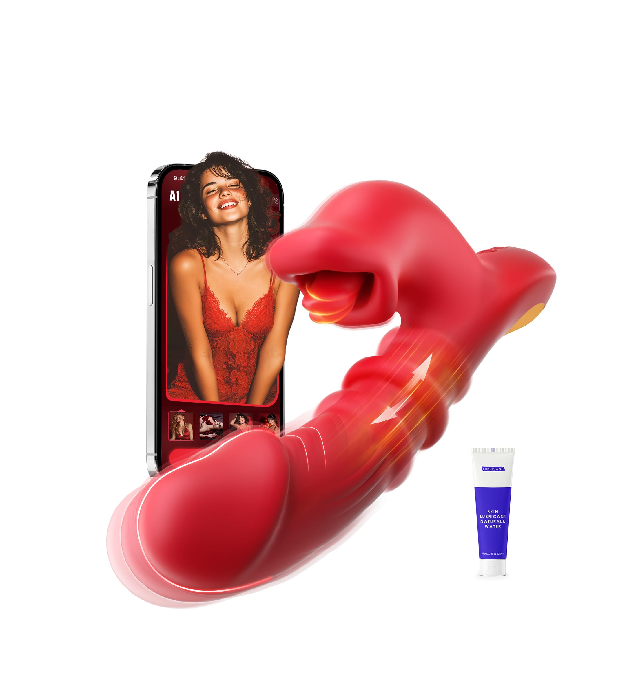 Lolitree Thrust Rabbit Vibrator for Women, AI Sync Couple Sex Toys SAMCHEON