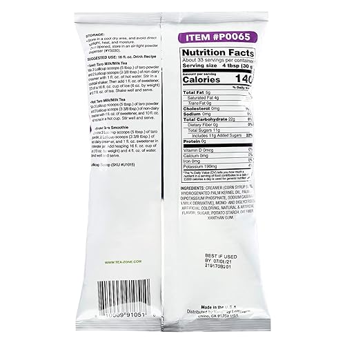 Miniatura 2 de Tea Zone Taro en polvo (fabricado en Estados Unidos) - 2.2 libras