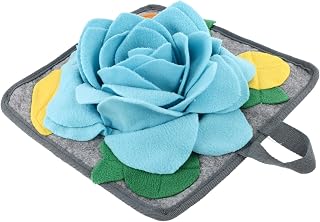 ABOOFAN Almofada Para Cheirar Coelho 3 Peças Tapete De Lã Brinquedos De Mastigar Para Cães Tigela De Alimentação Brinquedo De Coelho Tapetes Redondos Almofada De Forrageamento De