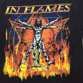 IN FLAMES サイン入り Tシャツ Mサイズ IN FLAMES サイン入り Tシャツ Mサイズ