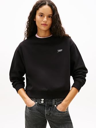 Tommy Hilfiger TJW RLX SH SILVER SCRIPT CREW Sweatshirt Kadın