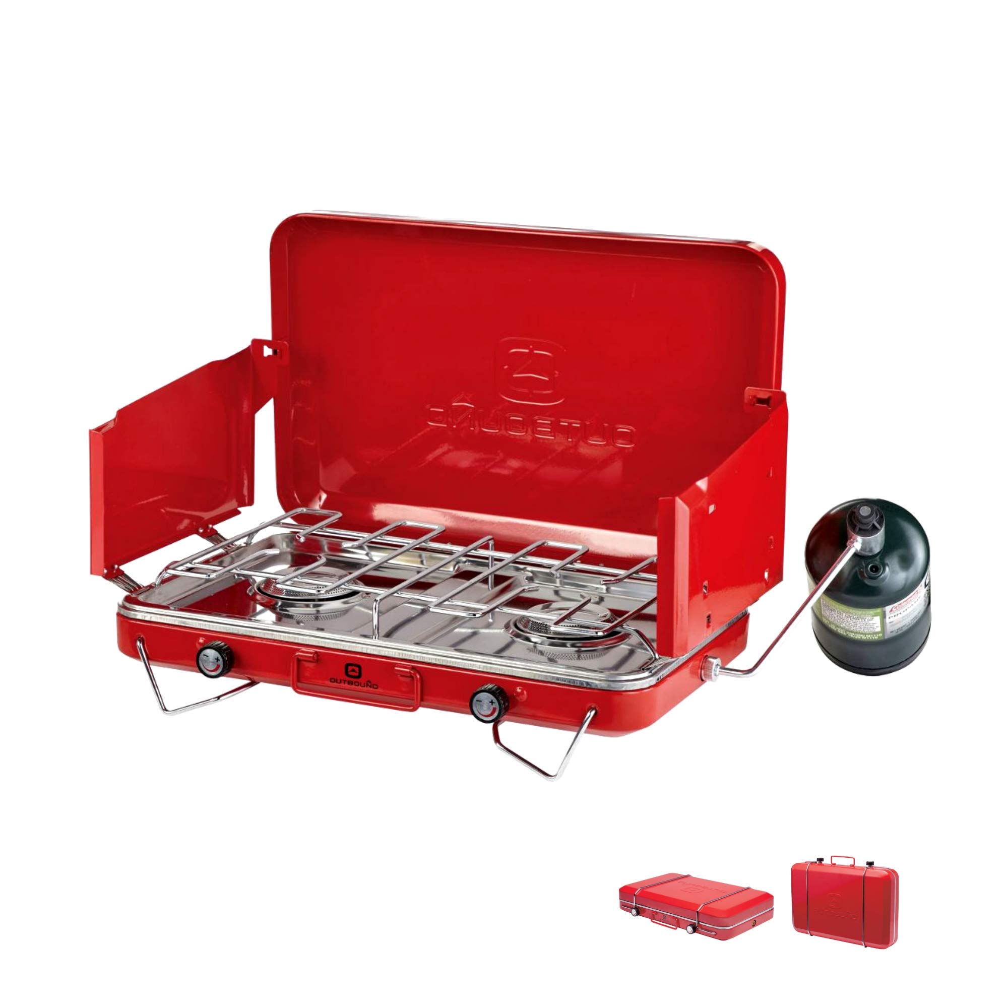 Réchaude Camping Sterno Pliable - Cuisine Extérieur Portable - 1 Pièce Argent