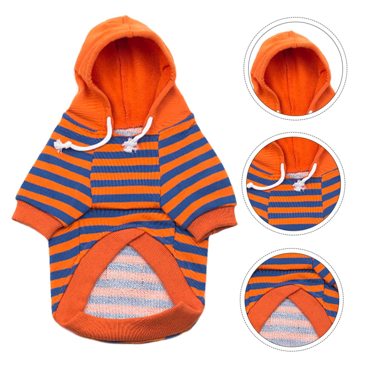 Beaupretty 3piezas Camisa Rayas para Perros Pequeños Pijama Transpirable De Algodón Ropa De Mascota para Ocasiones Especiales y Actividades Al Aire