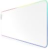 CSL - RGB Gaming Mouse Pad - LED Desk Pad - 800x300mm - XXL Mouse Pad - LED Multicolor - 11 Lighting Modes - 7 LED Colors + 4 Effect Modes - Washable - White