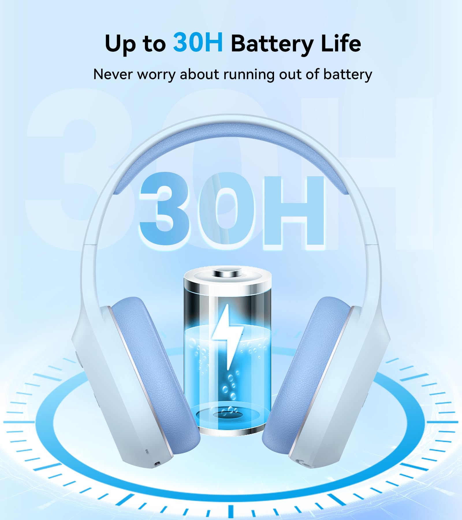 Edifier W600BT Bluetooth Kopfhörer – Over-Ear, 30 Std. Akku | Schwarz