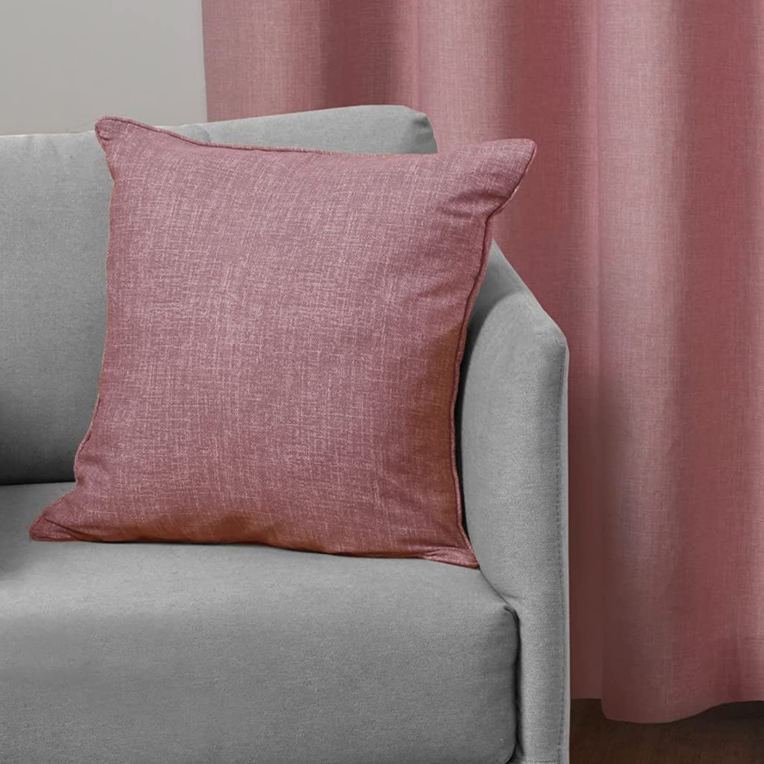 Sleepdown Textured Print Filled Cushion 1 Piece x 45cm x 45cm Blush Pink