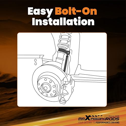 Miniatura 4 de maXpeedingrods Enlaces de extremo de barra estabilizadora delantera ajustable para BMW Serie 3 E36 E46 M3 E90 E91 E92 E93, kit de suspensión de