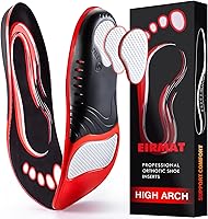 EIRMAT Plantar Fasciitis Insoles Men Women: High Arch Support Orthotics for Pain Relief, Flat Feet, Athletic Shoes & Work Boots (Men 9-10.5/Women 10-11.5)