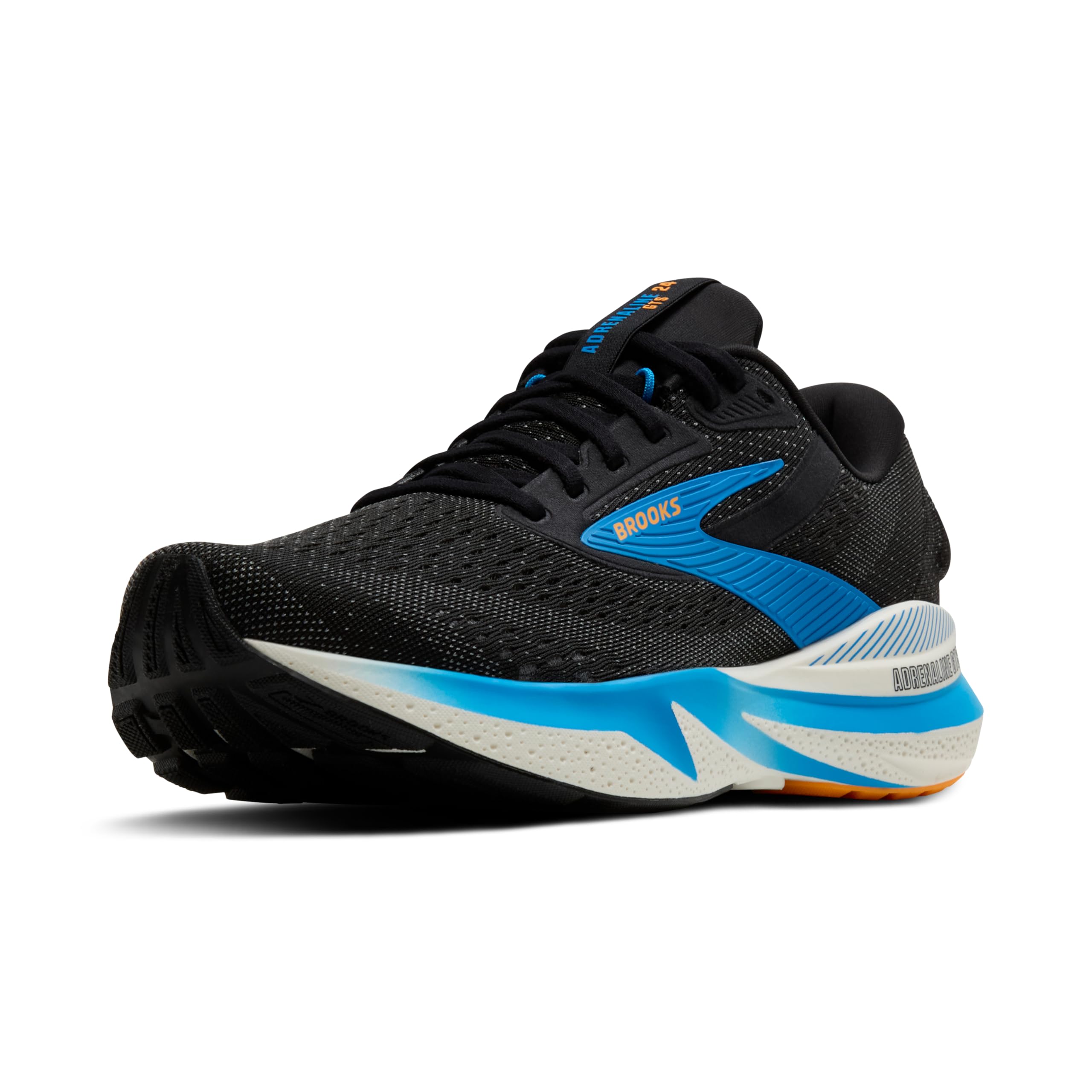 Brooks Adrenaline GTS 24 Chaussures de Running Chaussure de Running avec stabilisateurs Hommes Noir - Black/​Ebony/​cloissonne 41