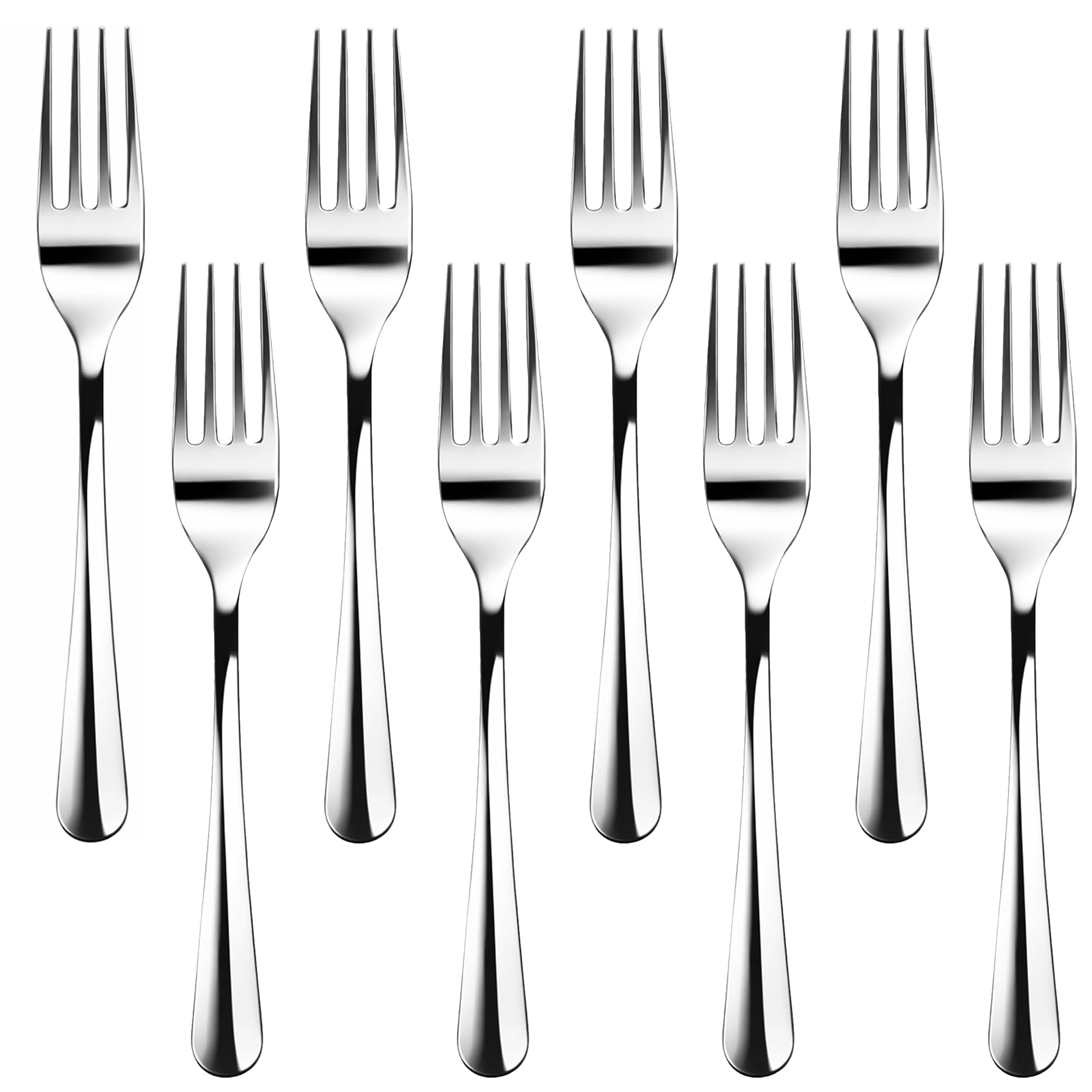 Navoys Stainless Steel Forks Set of 8, Dishwasher Safe