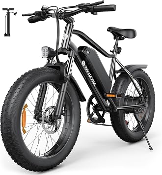 isinwheel M10 Plus & Pro Electric Bike for Adults 1000W Peak Motor, Dual Crown Fork Mountain Ebike 13/10.4 Ah Battery 75 Miles Range, 7 Speed, 20 x 4.0 Fat Tire Adults Electric Bicycles
