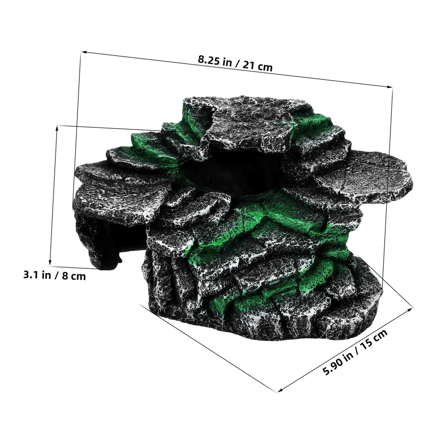 Toddmomy Turtle Resting Basking Platform Sea Turtle Tank Accessory Aesthetically Pleasing Decor Reptile Basking Rock