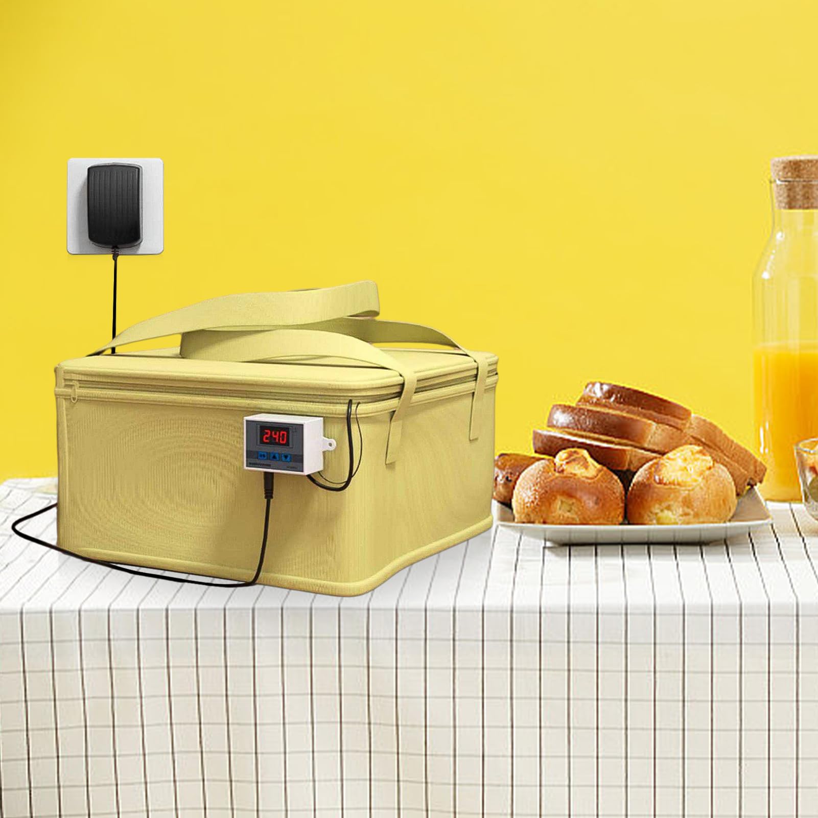 Fermentationsbox elektrisch, Teigrausmaschine, Fermentierbeutel mit Temperaturregelung, Gärungsgeräte mit automatischer Abschaltung, für die Herstellung von Brot, und handgemacht