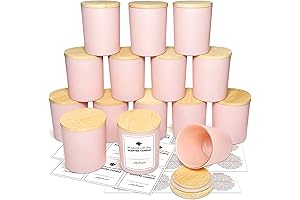 7oz Grayish Pink Cute Candle Jars