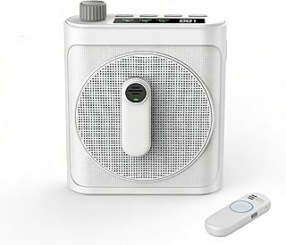 15W Wireless Voice Amplifier with 2 Magnetic Lavalier Mics & Noise Reduction