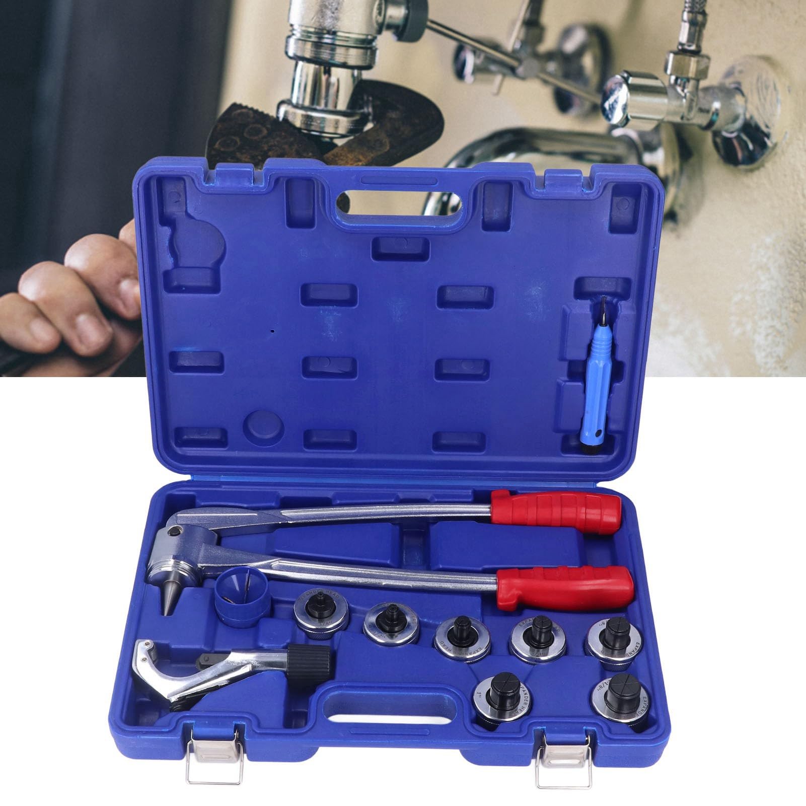 Marhynchus Conjunto de Expansor Expansor Sostenible 45# Manual de Acero y Aluminio Descarga Tubular para Tuberías de Aluminio, Portátiles y Fáciles de Usar, para Cuadrados de Reparación de
