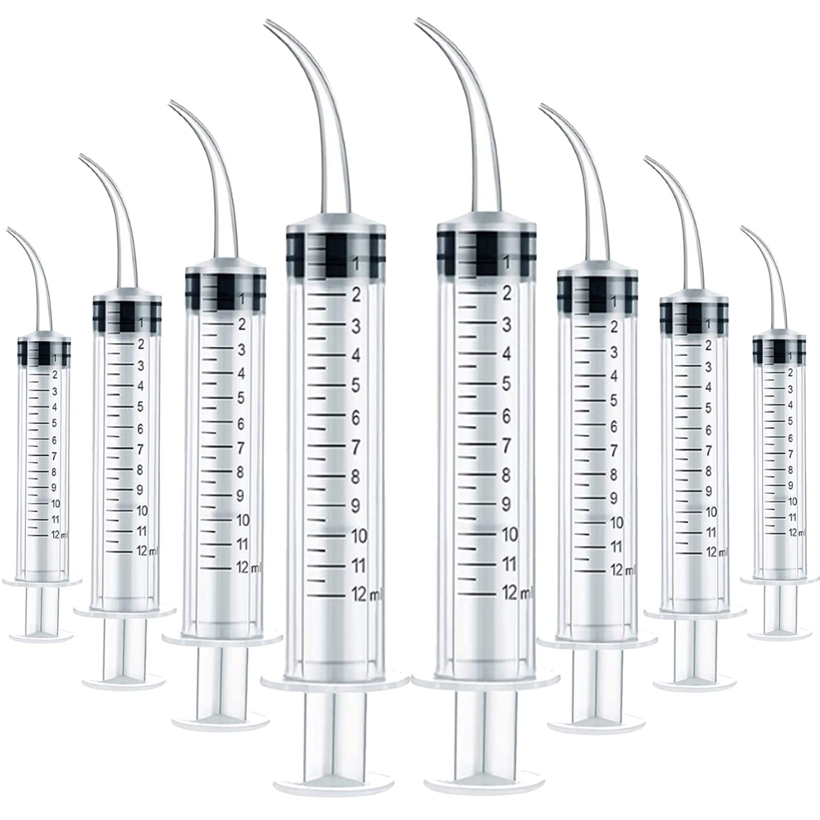 Buy AMANMAN 8Pcs Dental Syringe 12ml Dental Irrigation Syringe