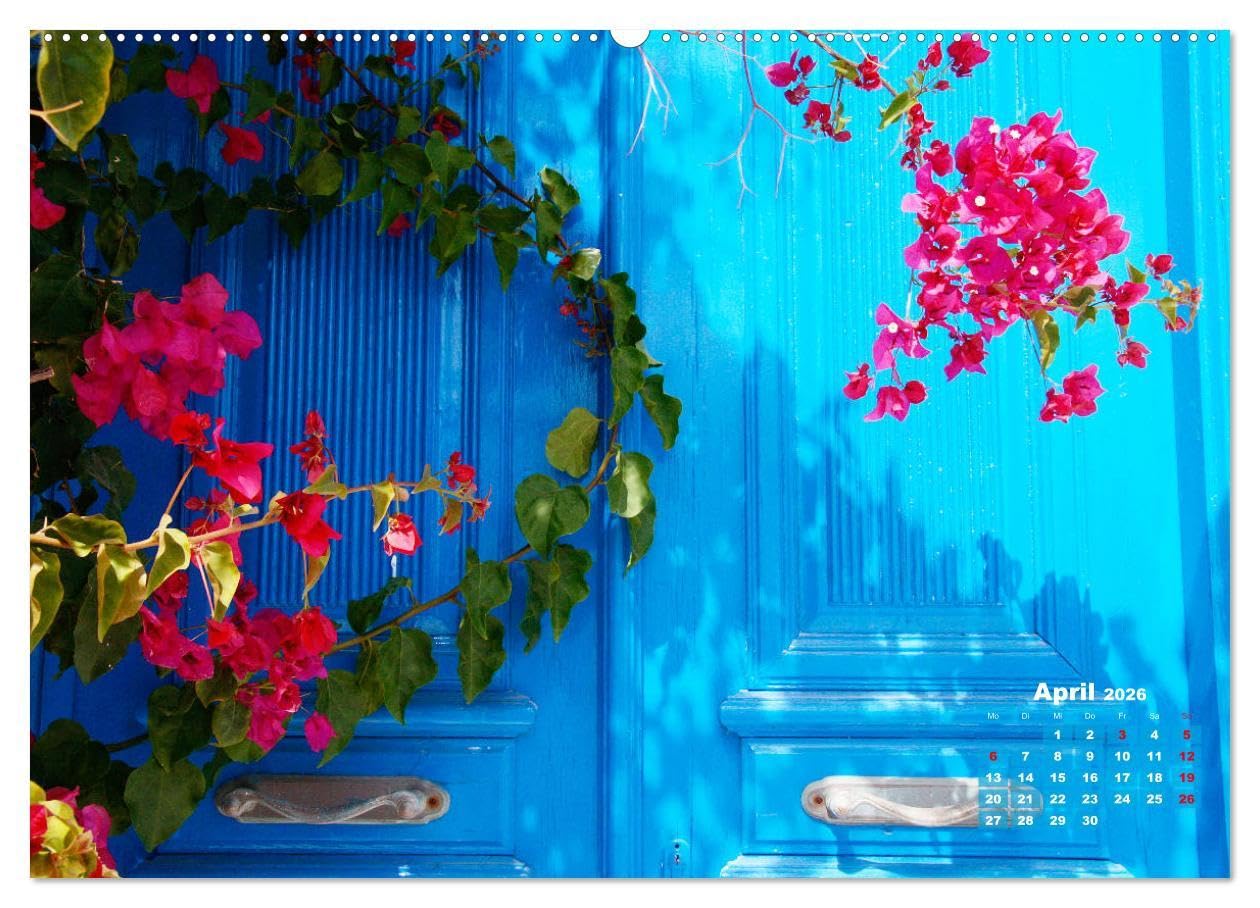 Liebenswertes Griechenland Amorgos und Mykonos (hochwertiger Premium Wandkalender 2026 DIN A2 quer), Kunstdruck in Hochglanz: Sehnsucht nach Griechenland (CALVENDO Orte)