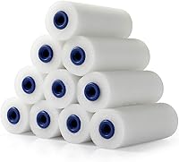 Vista 2 de Foam Paint Roller,4-Inch Mini Paint Roller Cover Refills, Small Roller Nap, Foam-Covered Ends, High-Density Foam Covers for Roller Frame and Paint