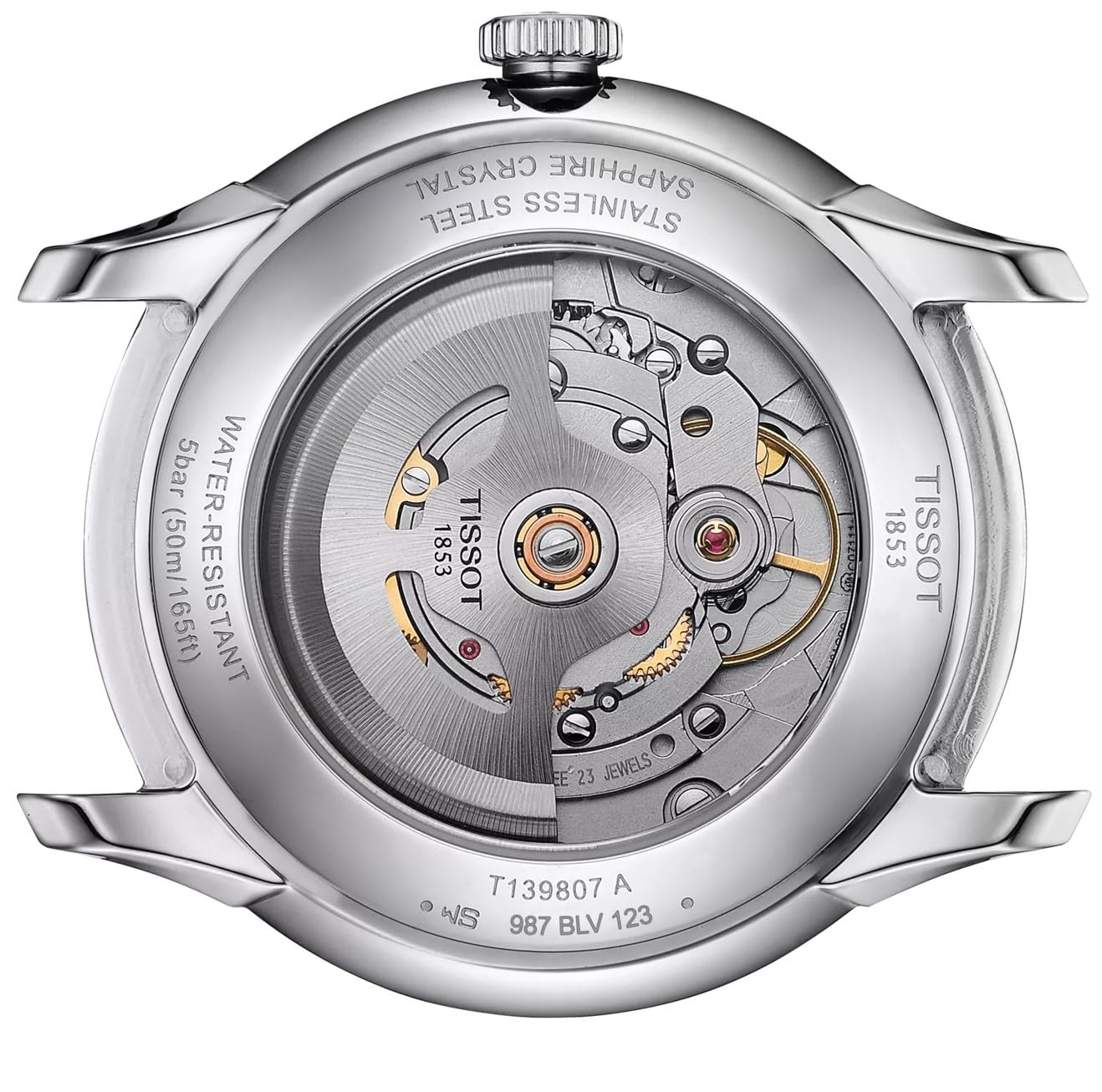 Tissot Reloj de Pulsera analógico automático para Hombre Chemin Des Tourelles Powermatic 80