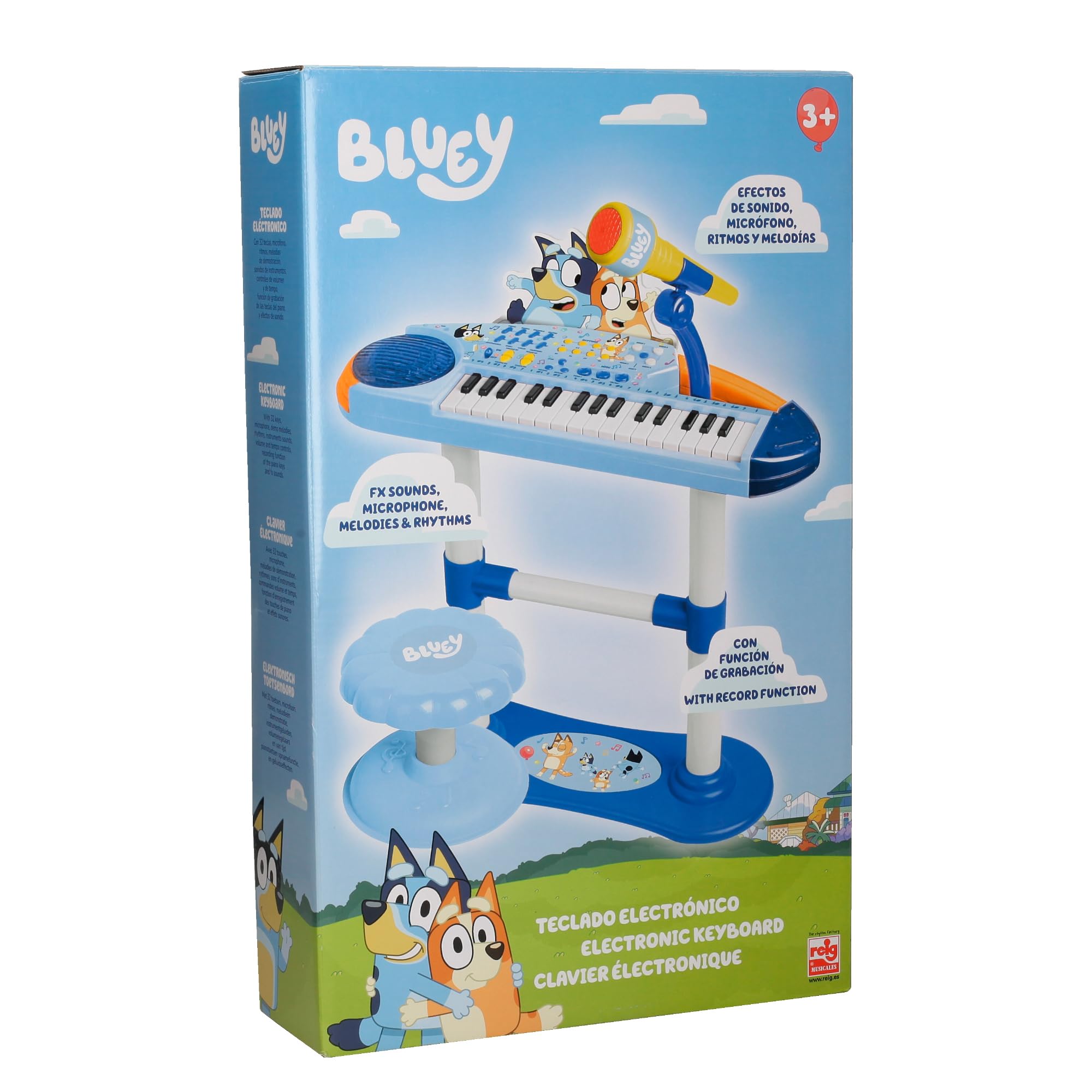 Organo con pie y banqueta Bluey (REIG 2448)