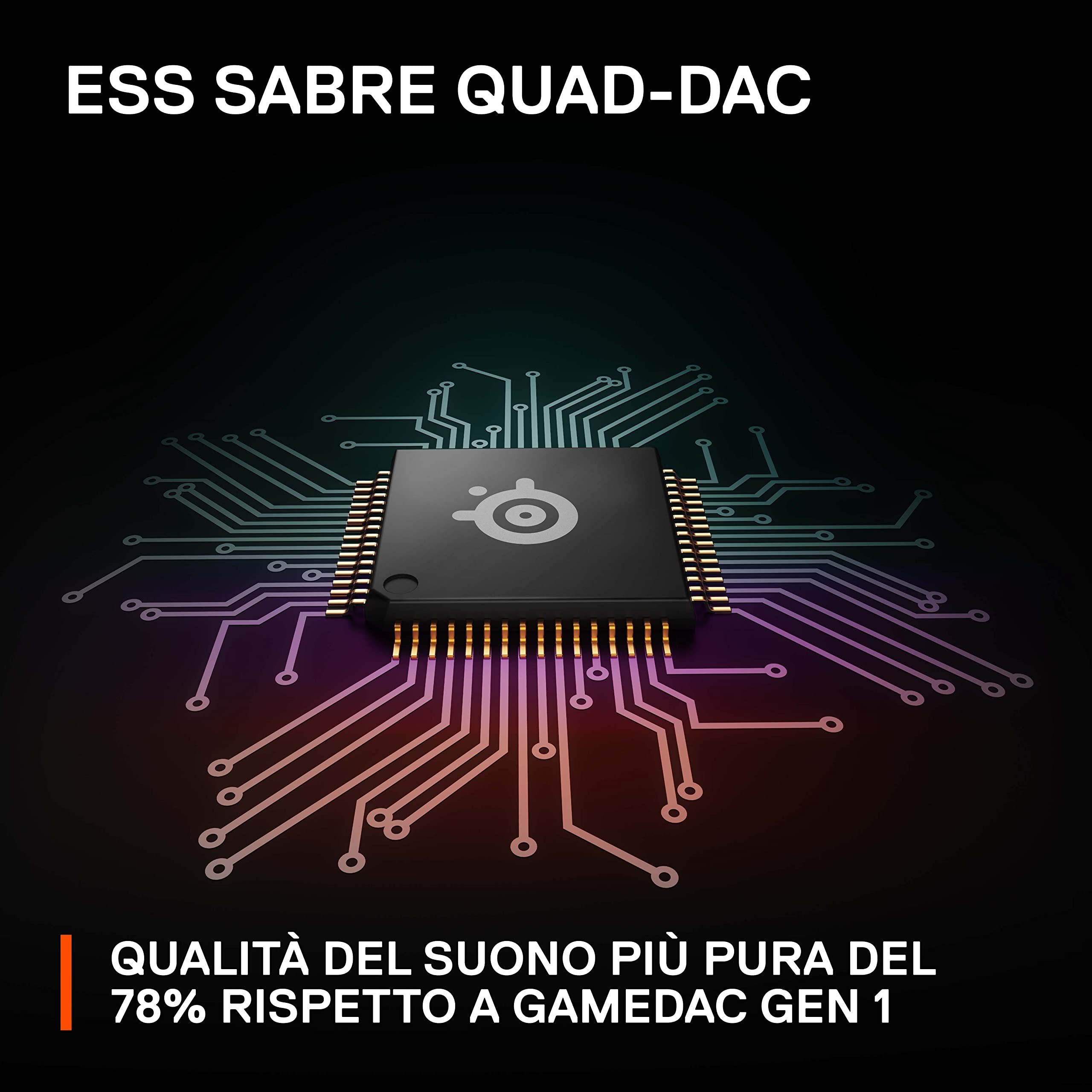 SteelSeries Arctis Nova Pro - Cuffie da gaming multi-sistema - Audio Hi-Res - Audio spaziale a 360° - GameDAC Gen 2 - Microfono ClearCast Gen 2 - PC, PS5, PS4, Switch - Vista 7