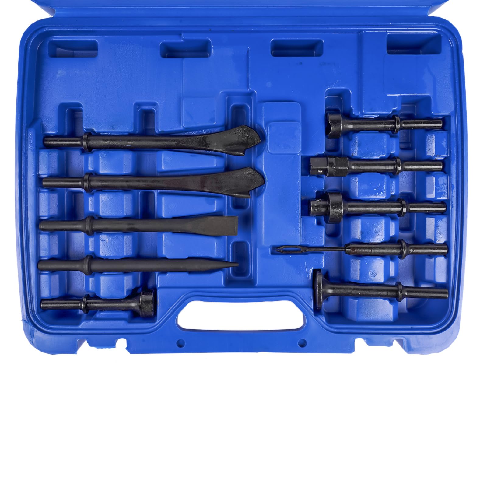 Martillo neumático astillador con kit de 19 accesorios - Martillo neumático versátil y resistente, kit de astillado incluido Hopzty