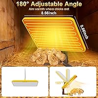 Vista 3 de Placa de cría para pollitos, placa de calor para pollitos de 50 a 158 ℉ con termostato inteligente, calentador de panel de calefacción radiante