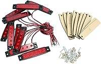 Vista 5 de 10 paquetes de luces LED de tira de roca impermeables, luces exteriores e interiores, luces de bajo brillo para auto, kits de iluminación