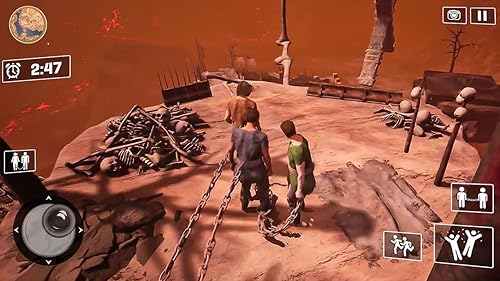 Chained Together Jump Rooftops Games Simulator 3D: Chained
