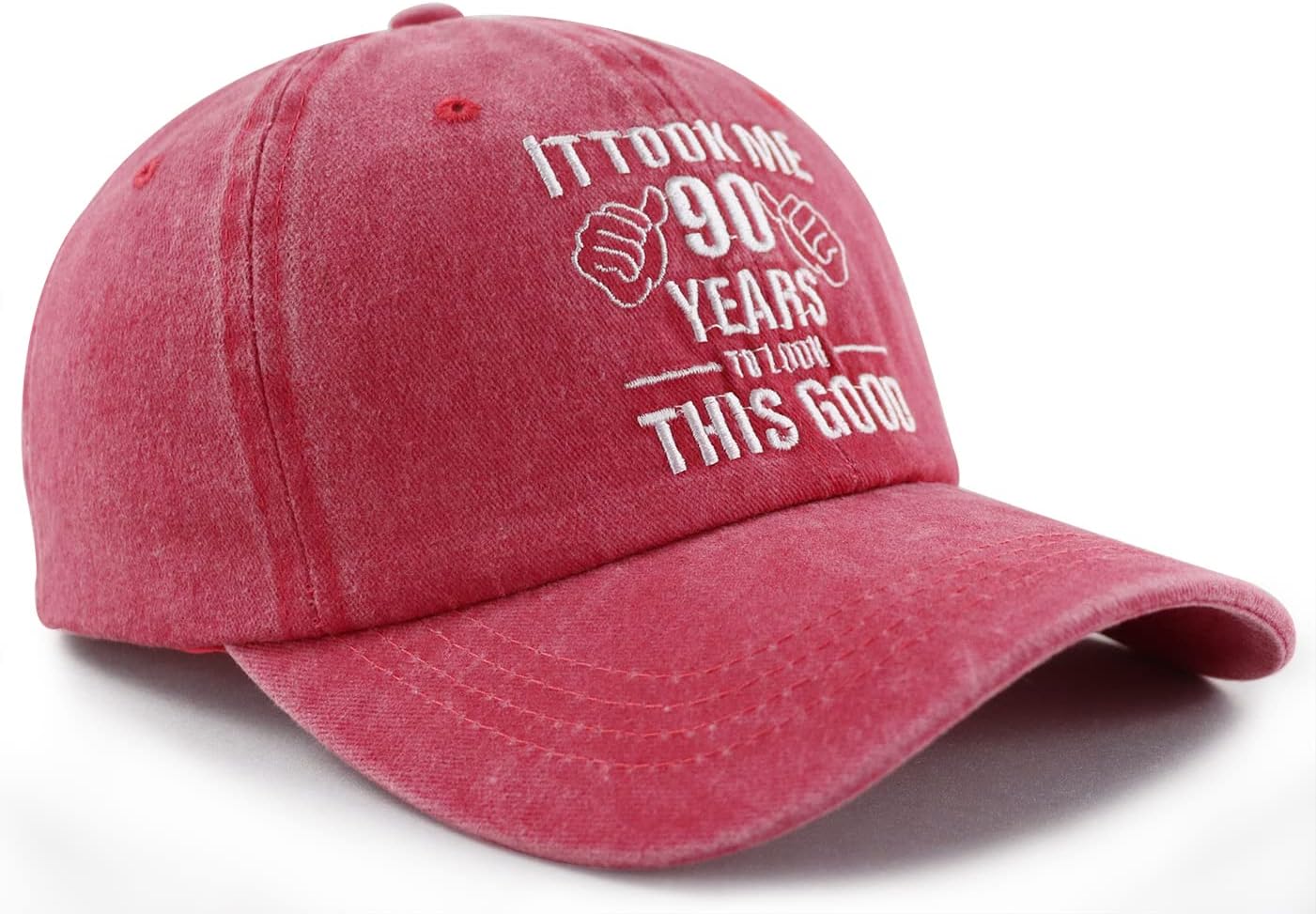 It Took Me 90 Years to Look This Good Hat for Women Men, Funny Adjust Embroidery 90th Birthday Baseball Cap - Image 2