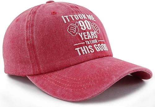 Miniatura 2 de It Took Me 90 Years to Look This Good Hat para mujeres y hombres, divertida gorra de béisbol con bordado de ajuste 90