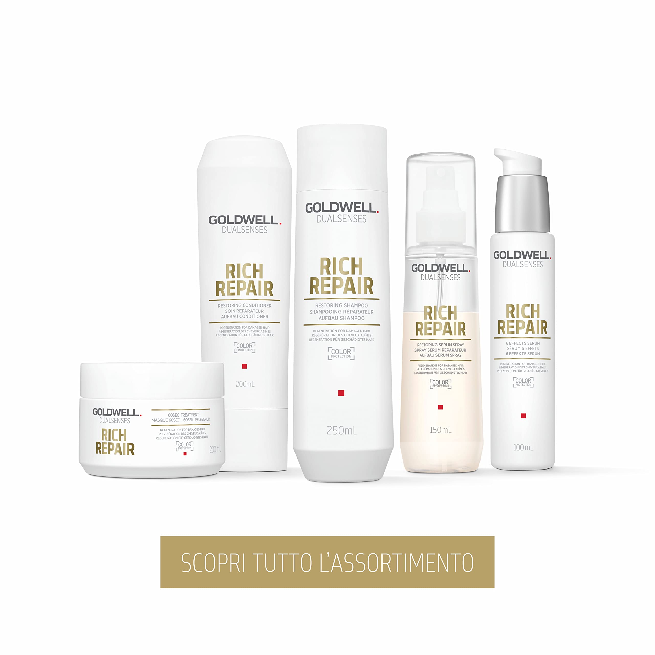 Goldwell Dualsenses Rich Repair, Siero spray per capelli secchi o danneggiati, 150ml
