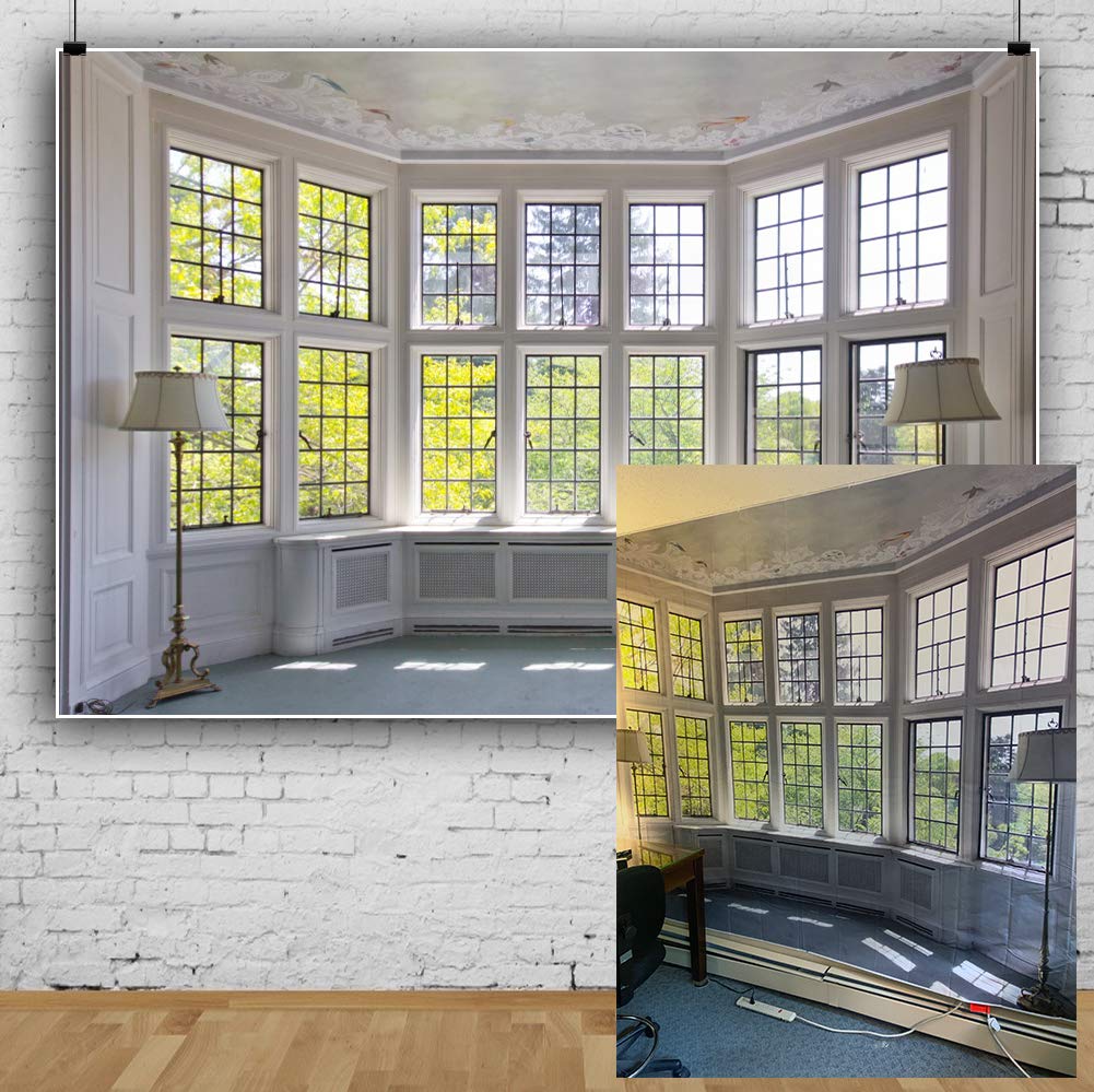 Buy AOFOTO 10x7ft Classic French Pane Bay Windows Backdrop Luxury Retro Interior Decoration