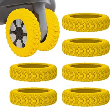 Luggage Wheel Cover Luggage Wheel Protector Silicone Carry-On Luggage Suitcase Wheel Cover Suitcase Tire Cover Luggage Wheel Protector Silicone Silent Anti-Scratch Dirt Rolling Luggage Accessories