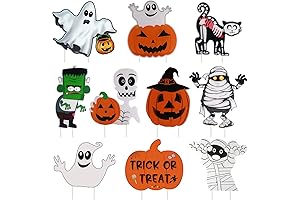 10PCS Yard Signs for Halloween Props