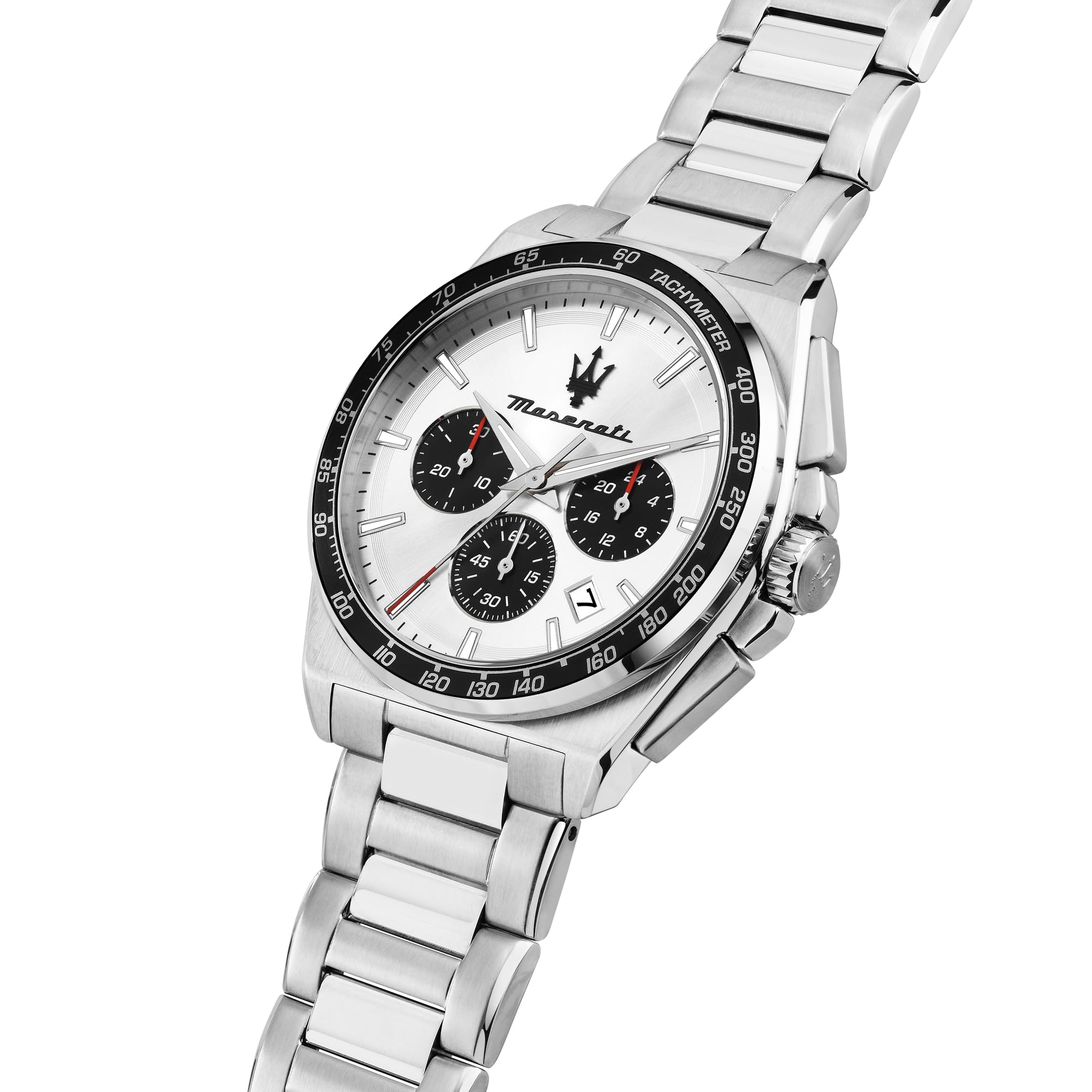 Maserati Orologio Uomo in Acciaio, Cronografo, Analogico, 43 mm, Collezione VELOCITA', Regalo Uomo - R8873652006
