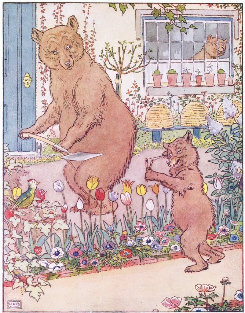 Affiche toile les trois ours qui vivaient ensemble décoration - 5