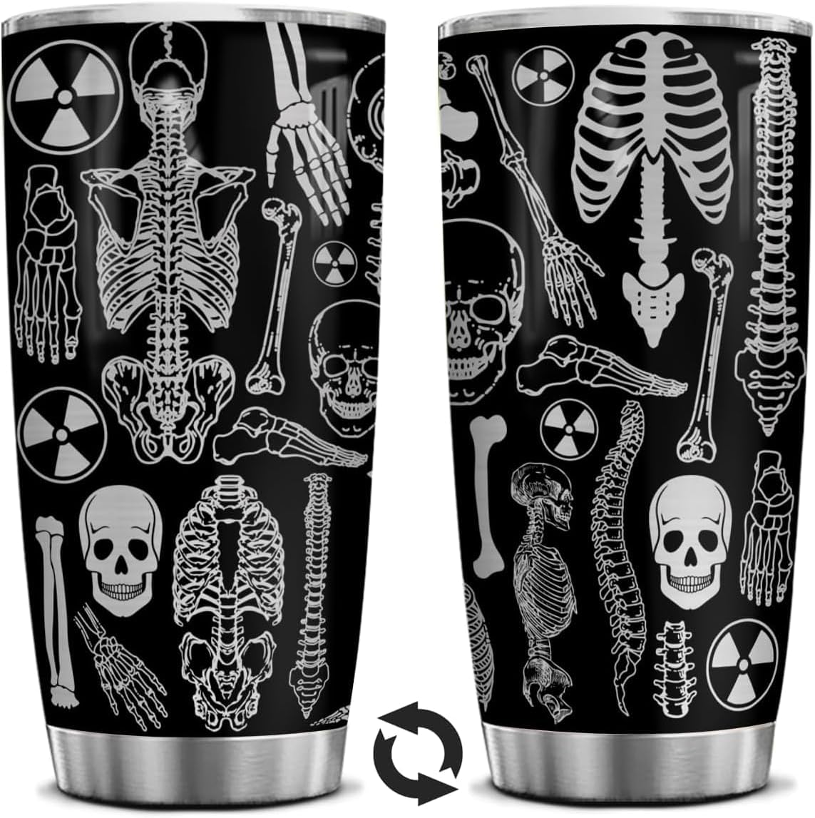 4LIEUBASMI 20 Oz Laser Engraved Radiology Tumbler – Rad Tech & Xray Tech Gift, Bulk Coffee Mug for RDMS